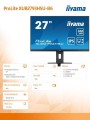 IIYAMA Monitor 27 cali XUB2793HSU-B6 IPS.HDMI.DP.2x2W.USBx2.FreeSync.Flicker