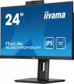 IIYAMA Monitor 24 cale XUB2490HSUH-B1 IPS,FHD,CAM,MIC,HDMI,DP,3xUSB(3.2),  100Hz,250cd,4ms,ADAPTIVE SYNC,FlickerFree,2x2W,WINDOWS HELLO