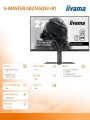 IIYAMA Monitor 27 cali G-Master GB2745QSU-B1 IPS,QHD,100Hz,1ms,2xUSB,2x2W,FreeSync,  HAS(150mm)