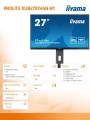 IIYAMA Monitor 27 cali XUB2797HSN-B1 IPS,FHD,USB-C Dock,HAS