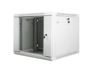 Lanberg Szafa instalacyjna wisząca 19 cali 9U 600X600mm szara (drzwi szklane)
