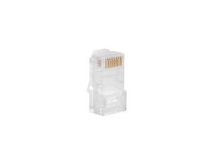 Lanberg Wtyk sieciowy RJ45 8P8C kat.5E UTP (100szt) do linki i do drutu