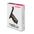 AXAGON PCEM2-N Adapter wewnetrzny PCIe x4, 1x M.2 NVMe M-key slot, SP &amp; LP