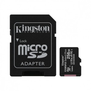 Kingston Karta pamięci microSD 256GB Canvas Select Plus 100/85MB/s