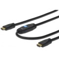 Digitus Kabel połączeniowy HDMI HighSpeed z Ethernetem ze wzmacniaczem 4K 30Hz UHD HDMI A/A M/M 15m