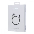 AUKEY CB-BAL5 3w1 nylonowy kabel Quick Charge micro USB | USB C | Lightning | 1.2m