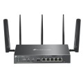 TP-LINK Brama sieciowa gigabitowa Omada 4G+ Cat6 AX3000 VPN with 4-Port PoE+PORT: 1× Gigabit SFP WAN/LAN Port, 1× Gigabit RJ45 WAN Port, 4× Gigabit WA