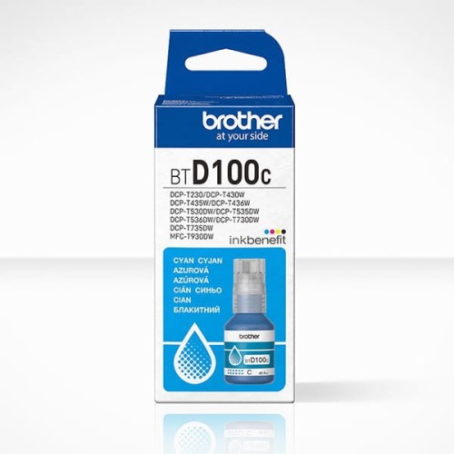 Brother oryginalny ink / tusz BTD100C, cyan, 5000s, 48.8ml