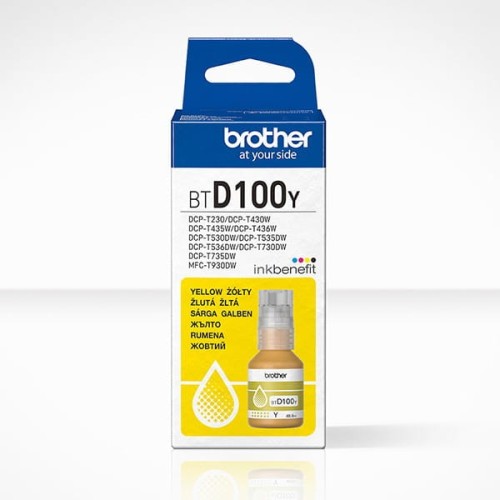 Brother oryginalny ink / tusz BTD100Y, yellow, 5000s, 48.8ml