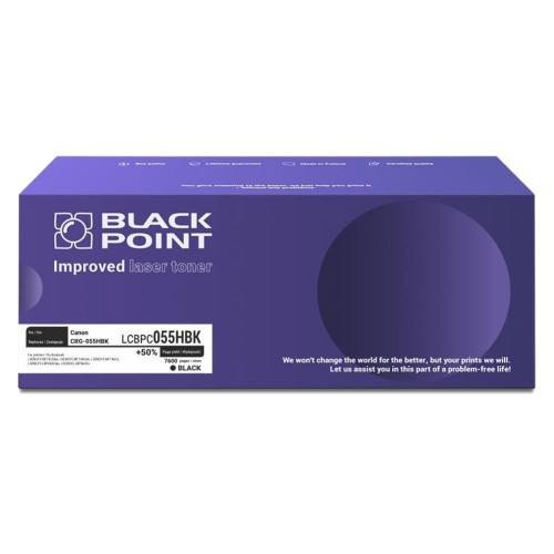 Toner Canon CRG055H Black / Zamiennik Black Point 7,6K