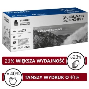 Toner HP CF237A Black Nr 37A / Zamiennik Black Point 13,5K (OEM + 2,5K)