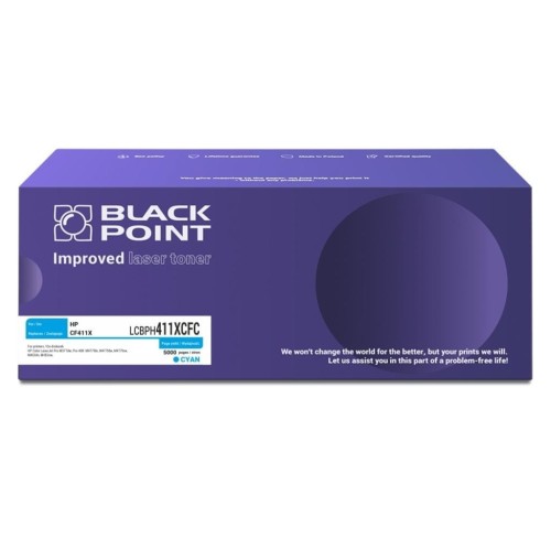Toner HP CF411X Cyan Nr 410X / Zamiennik Black Point 5K