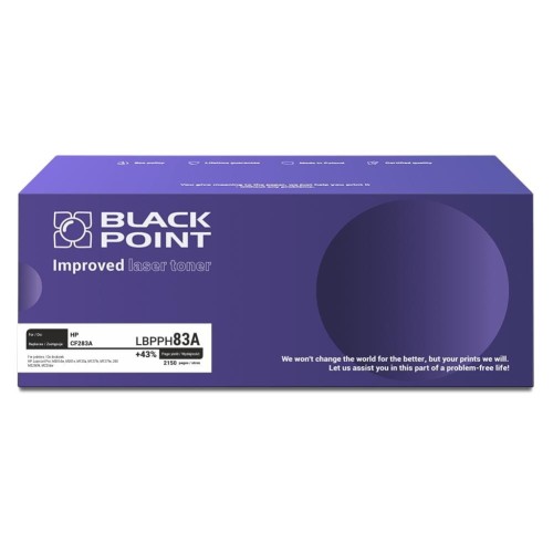 Toner HP CF283A Black Nr 83A / Zamiennik Black Point 2,15K