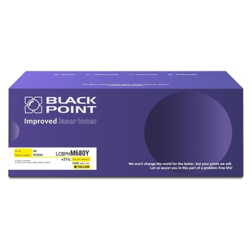 Toner HP CF322A Yellow Nr 653A / Zamiennik Black Point 16,5K