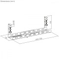 Maclean Organizer podbiurkowy na kable MC-103 B