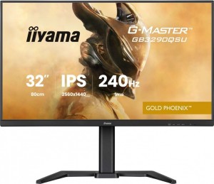 IIYAMA Monitor 32 cale GB3290QSU-B1 1ms,IPS,240Hz,2xHDMI,DP,400cd,1000:1,   USB HUBx4, 2x2W, HAS,