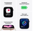 Apple Watch Series 11 GPS koperta 42 mm z aluminium w kolorze onyksu, pasek sportowy w kolorze czarnym - rozmiar S/M