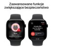 Apple Watch Series 11 GPS koperta 42 mm z aluminium w kolorze gwiezdnej szarości, pasek sportowy w kolorze czarnym - rozmiar M/L