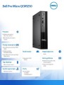 Dell Komputer Pro Micro QCM1250 Win11Pro U7 265T/16GB/512GB/INT/WLAN+BT/KB/90W/TPM/3Y ProSupport