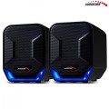 Audiocore Głośniki komputerowe 6W USB AC865B Czarno-niebieskie