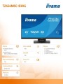 IIYAMA Monitor 24 cale T2454MSC-B3AG 10 PKT. POJ,IPS,HDMI,DP,300cd,FHD,2xUSB,2x2W,