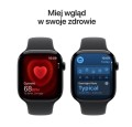 Apple Watch Series 11 GPS + Cellular, koperta 42 mm z tytanu w kolorze naturalnym, pasek sportowy w kolorze górskiej szarości - rozmiar M/L