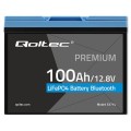 Qoltec Akumulator LiFePO4 Litowo-Żelazowo-Fosforanowy | 12.8V | 100Ah | 1280Wh | Bluetooth | BMS