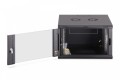Digitus Szafa sieciowa wisząca Dynamic 19" 7U rack 385x600x600mm, drzwi szyba, czarna, niezłożona, 60kg
