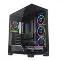 MODECOM Obudowa PC VOLCANO STELLAR PLUS ARGB MIDI 5F Czarna