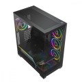 MODECOM Obudowa PC VOLCANO STELLAR PLUS ARGB MIDI 5F Czarna