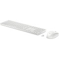 HyperX Zestaw klawiatura i mysz 650 bezprzewodowy biały 4R016AA#ABB