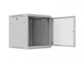 Lanberg Szafa instalacyjna rack wisząca 12U 600x600 szara drzwi perforowane (flat pack)