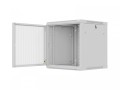 Lanberg Szafa instalacyjna rack wisząca 12U 600x600 szara drzwi perforowane (flat pack)