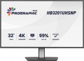IIYAMA Monitor 31.5 cala ProGraphic HB3201UHSNP-B1 4K,IPS BLACK 2.0,450cd,VESA USB-c dock(PD:96W),HDMI,DP,DAISY/CHAIN,4xUSB,RJ45,3000:1,sRGB:100%,DCI-