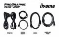IIYAMA Monitor 31.5 cala ProGraphic HB3201UHSNP-B1 4K,IPS BLACK 2.0,450cd,VESA USB-c dock(PD:96W),HDMI,DP,DAISY/CHAIN,4xUSB,RJ45,3000:1,sRGB:100%,DCI-