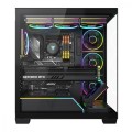 MODECOM Obudowa PC VOLCANO STELLAR PLUS ARGB MIDI 8F Czarna