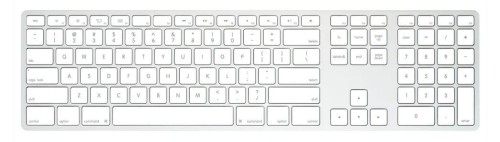 Matias Klawiatura bezprzewodowa - aluminiowa Mac dongle USB-C Silver
