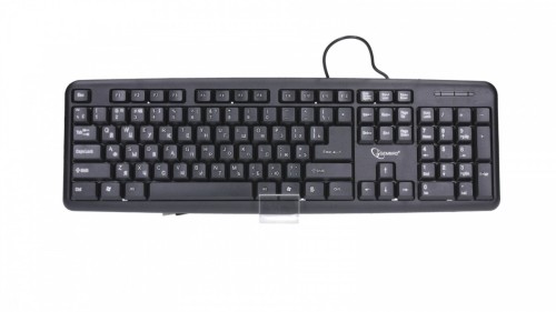 Gembird Klawiatura standardowa USB Cyrylica KB-U-103-RU czarna