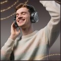 AWEI Słuchawki nauszne AT78 ANC ENC Bluetooth 6.0 czarne