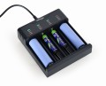 Gembird Ładowarka akumulatorów USB Ni-MH + Li-ion, czarna