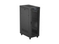 Lanberg Szafa instalacyjna rack stojąca 19 cali 32U 600x1000 drzwi perforowane LCD czarna (Flat pack)