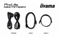 IIYAMA Monitor 27 cali XB2797QSN-B1 IPS/3.7 megapixel QHD, HAS150/ 350cd/1ms/HDMI/Displayport, USBC DOCK 65W, 4USB HUB, RJ45