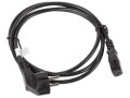 Lanberg Kabel zasilający CEE 7/7 - IEC 320 C13 VDE 1.8M czarny