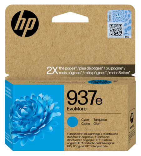 Tusz HP 4S6W6NE Cyan Nr 937e