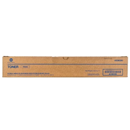 Toner Konica Minolta TN322 Black  / A33K050 / Bizhub 224/284/364/