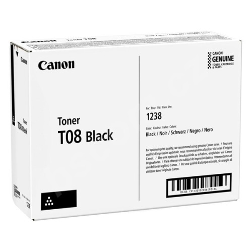 Toner Canon T08 Black  / 3010C006 / Canon i-SENSYS X 1238